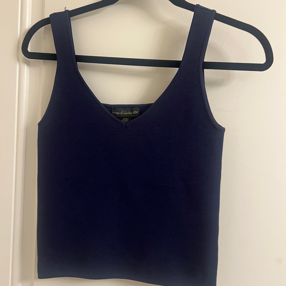 House of Harlow 1960 Deep Blue Tank Top